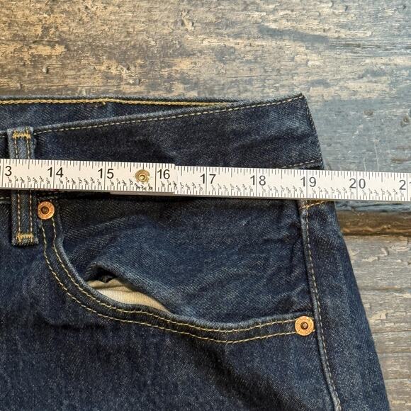 Levis 501 Jeans Mens 42x36 Straight Leg‎ Button Fly Classic Vintage Denim Work - Picture 9 of 11
